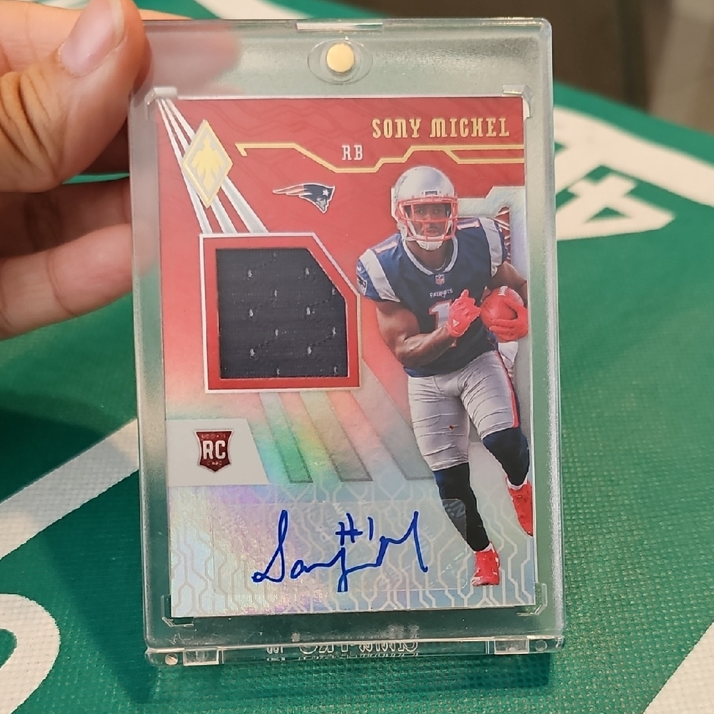 Panini Red and Blue Football Card